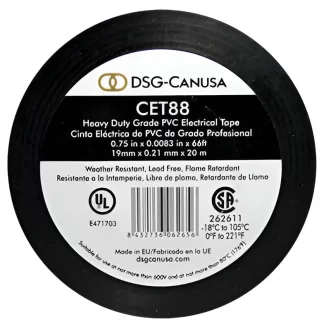 Heavy duty vinyl electrical tape CET88