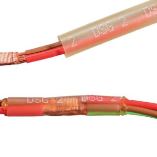 Adhesive lined crosslinked polyolefin DERAY SpliceMelt